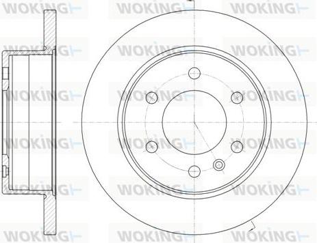 Woking D61035.00 - Əyləc Diski furqanavto.az