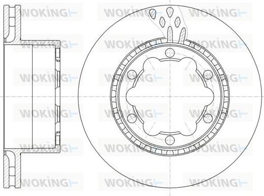 Woking D61036.10 - Əyləc Diski furqanavto.az