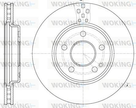 Woking D61029.10 - Əyləc Diski furqanavto.az