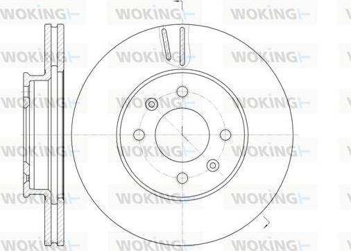 Woking D61023.10 - Əyləc Diski furqanavto.az