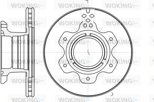 Woking D61191.10 - Əyləc Diski furqanavto.az