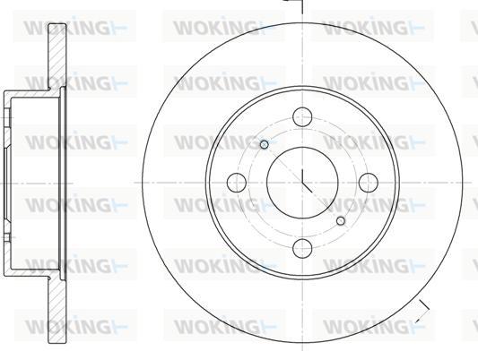 Woking D6114.00 - Əyləc Diski furqanavto.az