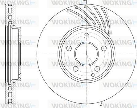 Woking D61140.10 - Əyləc Diski furqanavto.az