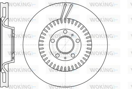 Woking D61154.10 - Əyləc Diski furqanavto.az