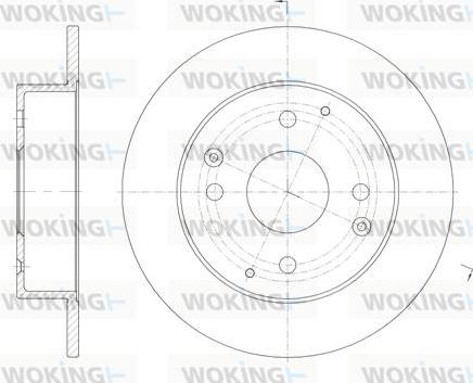 Woking D61156.00 - Əyləc Diski furqanavto.az