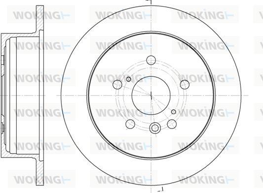 Woking D61158.00 - Əyləc Diski furqanavto.az