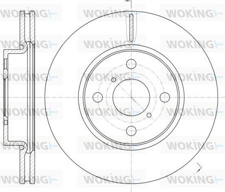 Woking D61169.10 - Əyləc Diski furqanavto.az