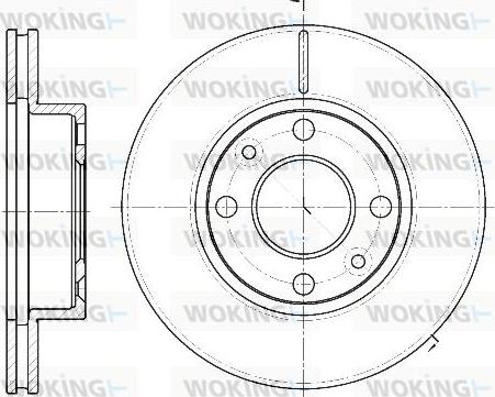 Woking D61162.10 - Əyləc Diski furqanavto.az