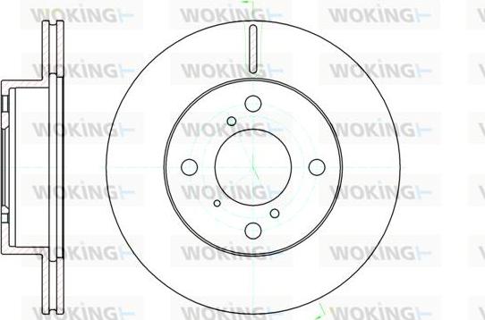 Woking D61104.10 - Əyləc Diski furqanavto.az