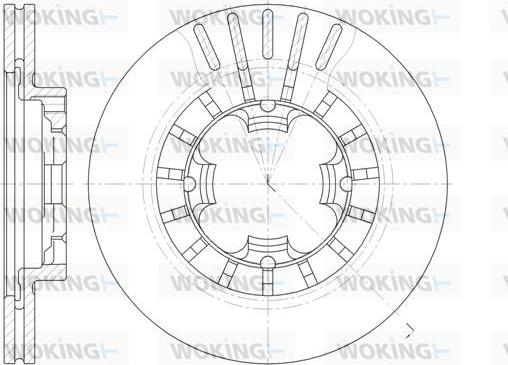 Woking D61108.10 - Əyləc Diski furqanavto.az