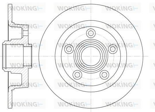 Woking D61114.00 - Əyləc Diski furqanavto.az