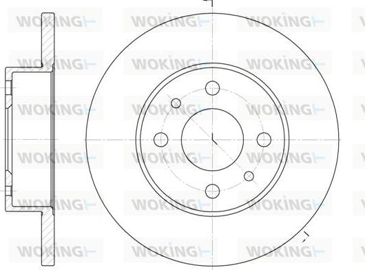 Woking D6111.00 - Əyləc Diski furqanavto.az