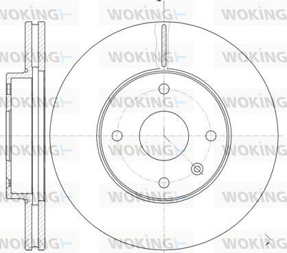 Woking D61181.10 - Əyləc Diski furqanavto.az