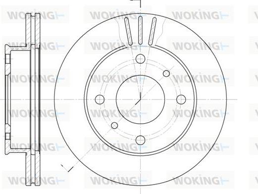 Woking D6113.10 - Əyləc Diski furqanavto.az