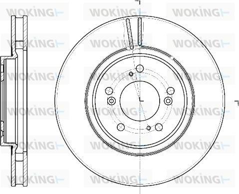 Woking D61129.10 - Əyləc Diski furqanavto.az