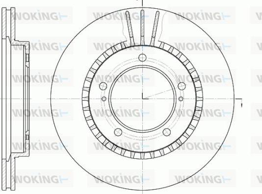 Woking D61125.10 - Əyləc Diski furqanavto.az