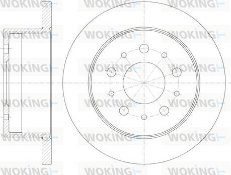 Woking D61120.00 - Əyləc Diski furqanavto.az