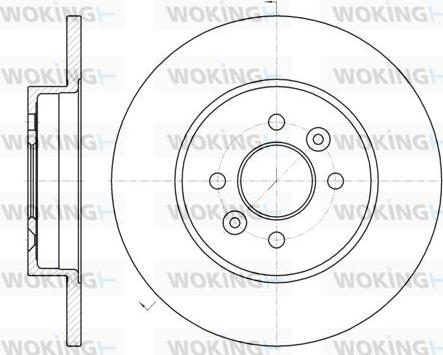 Woking D61176.00 - Əyləc Diski furqanavto.az