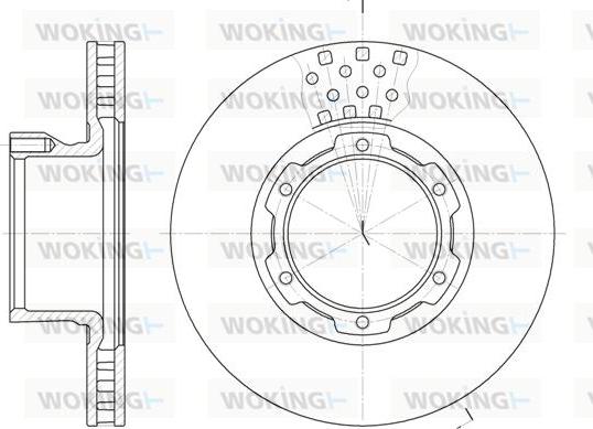 Woking D61177.10 - Əyləc Diski furqanavto.az