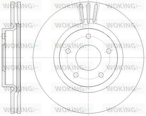 Woking D61854.10 - Əyləc Diski furqanavto.az