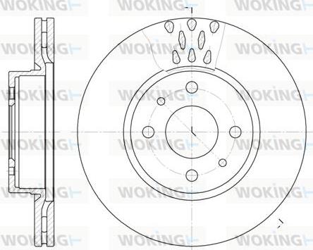 Woking D6186.10 - Əyləc Diski furqanavto.az