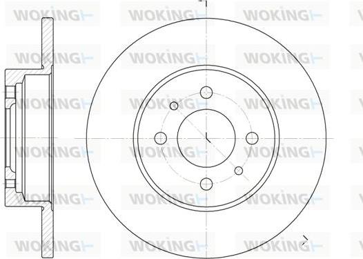 Woking D6180.00 - Əyləc Diski furqanavto.az