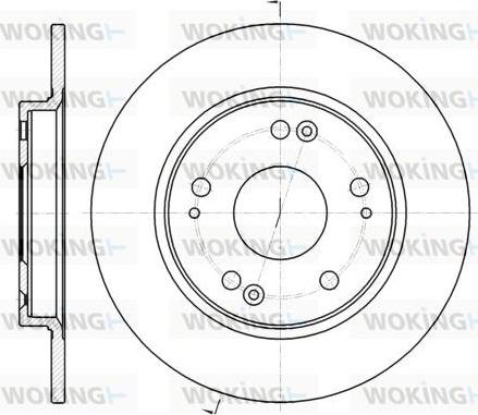 Woking D61816.00 - Əyləc Diski furqanavto.az