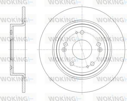 Woking D61811.00 - Əyləc Diski furqanavto.az