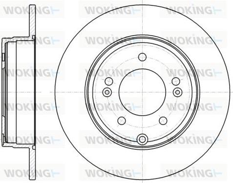 Woking D61884.00 - Əyləc Diski furqanavto.az