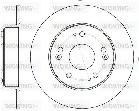 Woking D61831.00 - Əyləc Diski furqanavto.az