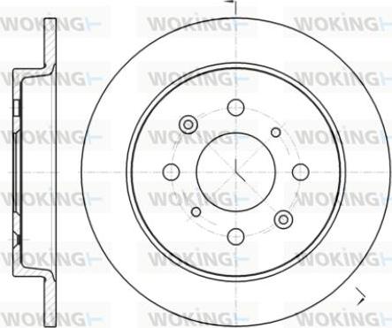 Woking D61395.00 - Əyləc Diski furqanavto.az