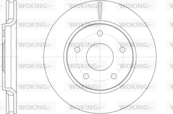 Woking D61393.10 - Əyləc Diski furqanavto.az