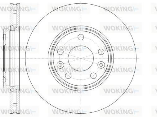 Woking D61344.10 - Əyləc Diski furqanavto.az