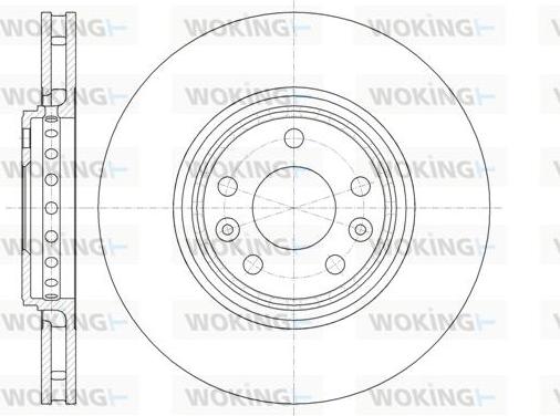 Woking D61345.10 - Əyləc Diski furqanavto.az