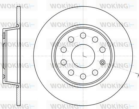 Woking D61340.00 - Əyləc Diski furqanavto.az