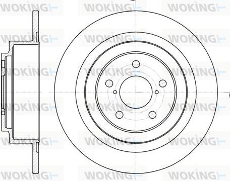 Woking D61343.00 - Əyləc Diski furqanavto.az