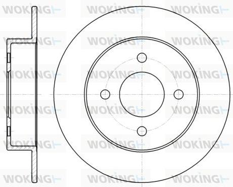 Woking D61353.00 - Əyləc Diski furqanavto.az