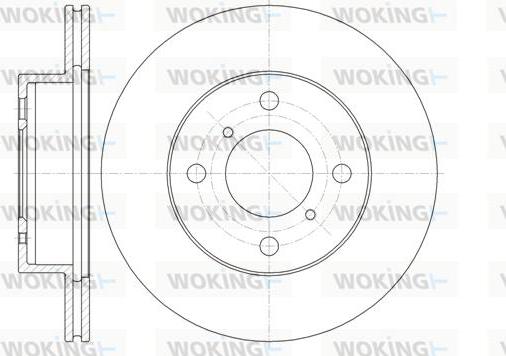 Woking D61353.10 - Əyləc Diski furqanavto.az