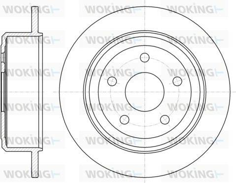 Woking D61368.00 - Əyləc Diski furqanavto.az