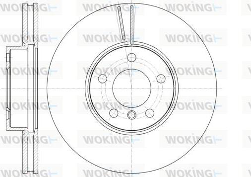 Woking D61307.10 - Əyləc Diski furqanavto.az