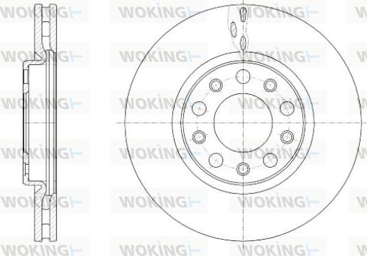 Woking D61389.10 - Əyləc Diski furqanavto.az