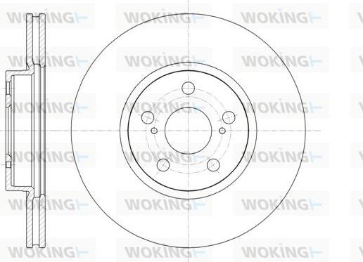 Woking D61330.10 - Əyləc Diski furqanavto.az