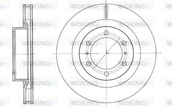 Woking D61331.10 - Əyləc Diski furqanavto.az