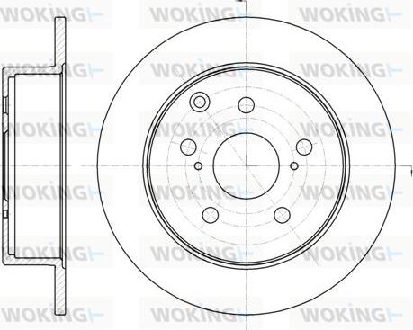 Woking D61324.00 - Əyləc Diski furqanavto.az