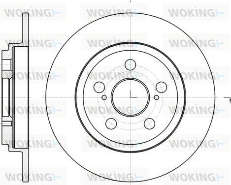 Woking D61328.00 - Əyləc Diski furqanavto.az