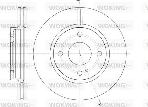 Woking D61299.10 - Əyləc Diski furqanavto.az