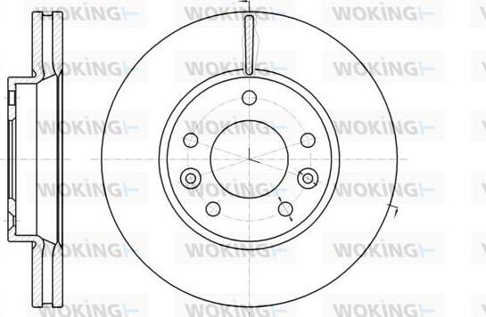 Woking D61294.10 - Əyləc Diski furqanavto.az