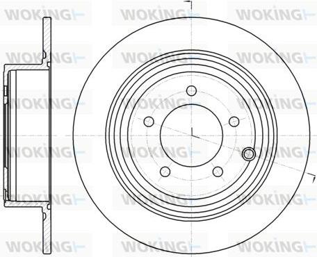 Woking D61290.00 - Əyləc Diski furqanavto.az