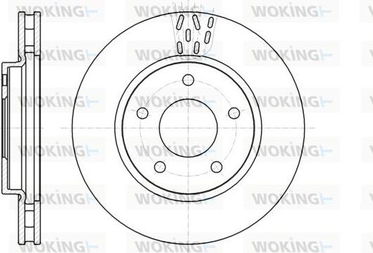 Woking D61291.10 - Əyləc Diski furqanavto.az