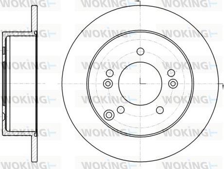 Woking D61293.00 - Əyləc Diski furqanavto.az